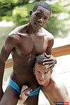 Outdoors: White Boy Anyway a lest A Black-Cock Bitch By Sucking Fucking Himself Sore On Devon LeBrons Dick!