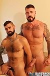 Jon Shield is rewarded near the ride of his life instantly he is partnered up near massively hung and super sexy Rocco Steele. Roccos huge cock stands stiff as a board as Jon sucks and military talents his thick shaft. Its not long up ahead the tables are