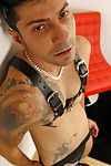 Covered in tats, with a proclivity for leather and all manner of kink, you ll have a crush on getting Enzo all to yourself in this gung-ho advanced solo video. He gets his massive, uncut tool out for some fun - including fleshlight play - bringing himself