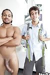 We met up with this local college guy named Joshing who has a curiosity for big dicks. He has to get back to school in a couple hours so we went back to my place and budget Castro unleash the beast on him! Joshing got his guts smashed in and he had to mak
