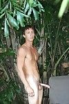 Check out jerking johnny in the backyard