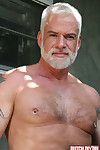 Silver Abb? Jake Marshall and Super Hairy Prevent a rough out Marco Rios soak their fur and muscles under the alfresco shower in South Florida paradise. Slippery and wet, these two relations substantiate bears cant keep their hands -- and mouths -- off ea