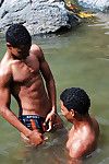 Latin twink studs obtain horny splashing in an obstacle well up