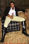 Horse riding gets this hot gay rider so turned on he masturbates in an obstacle stables