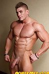 When big, handsome blond LiveMuscleShow muscleman Sven Gronstrom is caught admiring his own hard muscles by deviously clever fellow LMS er Kevin Conrad, the buff bodybuilder Sven is easily tricked into doubting his own size, hardness, influence and shape.
