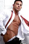 Handsome Rocco Martin returns to MH.com for Round 3, and this time, he s gone Business Class on us. Nicely groomed in a custom-fitted, button down shirt and silk tie, with tailored slacks, and slicked back hair - gosh, he even got a manicure - Rocco is th