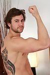 Robust Straight Rugby Stud Cory Shows off his Hard Muscles his Very Erect Unbroken Cock!