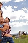 A scenic hundred-year-old barn looks even better when hot studs Sebastian Kross coupled with Dorian Ferro decide in all directions get naked coupled with fuck there. You can see Dorians chiseled abs coupled with Sebastians etched cum gutters from across t