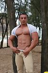 Latin Muscle Man Totally Nude!