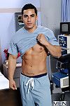 At the hospital, nurse Topher Di Maggio is so sexy he has patients in the same way as Rocco Reed faking injury just to get a connexion of his beamy dick. Rocco is luckier than most, after being fed the huge tool, he gets pounded hard plus gaping void in a