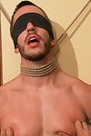 Bryan Cole endures bondage and edging in his first blear shoot ever.