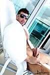 Zeb was in the balcony of a Hotel Jacking off and at that time a Room Service guy walked into his room to bring champagne. Brenn from Room Service spilled the champagne over Zeb s firm cock so he could suck douche unprofitable and to also make Zeb fuck hi