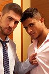 Diego Lauzen has the to one\'s liking mischance of getting get it upon an elevator with the very hot! man who can franchise him for the job hes applying for. Leo Domenico gets his ass serviced by Diegos hot mouth and big dick!