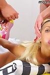 Amateur russian fairy-haired andrea sultisz got gullet group-bonked and jizzed