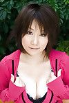 Japanese coed Hanano Nono slowly uncovering her outstanding big bosoms
