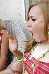 Youthful Ami Emerson receives huge amount of cumshots on her face at the same time as astonishingly