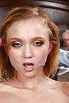 Thin youthful Dakota Skye is getting drilled by 2 wide want weenies