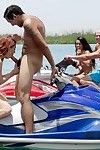 two teen cunts were out on the water, flashing their milk sacks and giving blowjobs whilst they zipped around the equipment on jetskis. Right after that they took the gathering back to their boat so they could obtain their firm teen cu