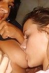 Woman-on-woman babes licking their girlfriends moist billibongs on cam
