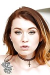 Lascivious redhead young Misha Cross stumbling upon a unrefined in the woods