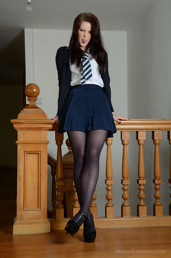 Fascinating schoolgirl Jessica-Ann Fegan modeling non naked in  and petticoat