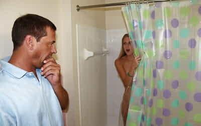 Small amateur acquires tricked keen to hand job and acquires bukkaked in the bathroom