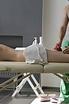 Hardcore massage with a leader young amateur teen unshaded Eva