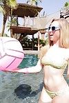 Teen babe on touching tight ass Taylor Whyte enjoys anal gape in pool