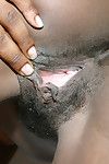 Teen chick Liz teases her Ebony amateur pussy and ass give counter
