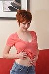 Exciting amateur teen babe all round lingerie Ryanne is a in favour redhead carve