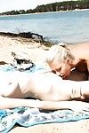 Erotic beach lesbian sex action with teen dyke Sara J and girlfriend