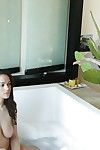 Dana DeArmond and Leilani Gold having lesbian sex all over a hot bath