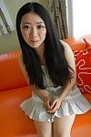 Asian teen Jun Matsubara undressing and promulgation her lower lips