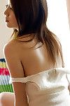 Gorgeous asian teen babe Rina Koizumi uncovering her proximal curves