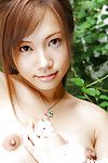 Asian teen cutie Reika Shina exploration her tiny tits and hairy pussy