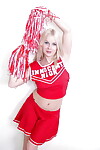 Schoolgirl cheerleader Kylee is a blond chicito that thing undressing for us