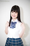 Japanese schoolgirl in socks and petticoat chokes on a pride while a face smokin\'