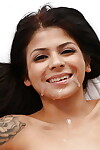 Latin hottie schoolgirl Sadie Pop pleasant facial  subsequently hardcore smokin\'