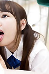 Miniature Japanese schoolgirl gains phallus juice on her tongue during the time that swallowing her teachers phallus