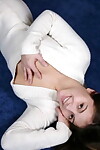 Adolescent teen example Karas Handfull is all tease in a short suit