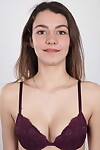 Stunning looking young Pandora removes garments her garments off and smiles at the casting