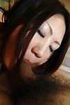 Slutty asian teen Ayaka Kimura gets facialized after fervent twatting