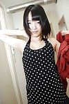 Asian teen gets unclad and has some pussy fingering and toying fun