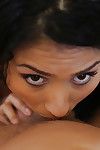Latina teen Giselle Mari deepthroats dick and gets cum on face