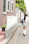 Japanese schoolgirl takes off her uniform and has banging with her stepfather