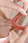 Charming Euro youthful Lady Dee plunging fingers keen to pink gentile