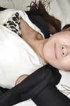 Jacking off deed in close up features Japanese young princess Hitomi Aoshima