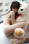 Fascinating Japanese juvenile Haruka Tsukino lets her diminutive pantoons loose of bikini dom