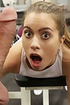 Fit amateur Jill Kassidy takes a creampie later on very a mammoth cock at the gym