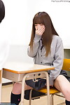 Diminutive Japanese schoolgirl caught playing with dick in type sucks teachers pecker
